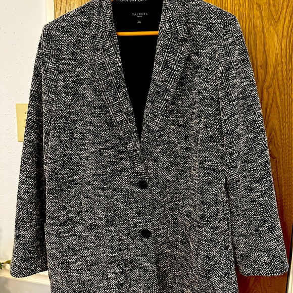 Talbots Black and White Blazer - Picture 1 of 6
